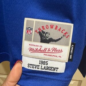 NFL Throwbacks Blue Jersey with Green and White Accents Mitchell&Ness.